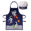 Kids Cooking Baking Apron and Chef Hat Set Aprons for