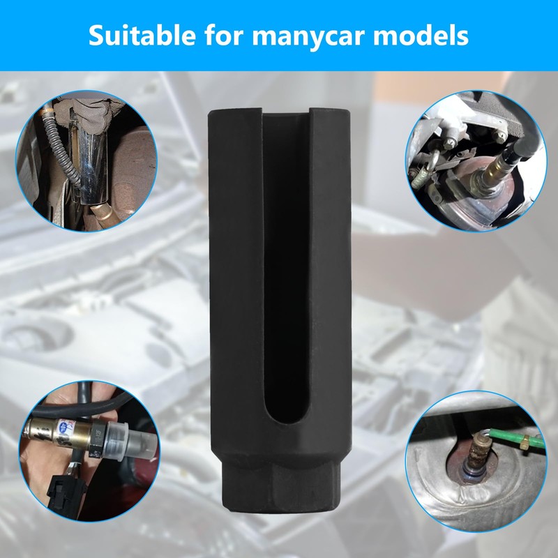 Xujinsongg Oxygen Sensor Socket with Side Wire Cutout, Car Oxygen