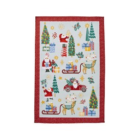Ulster Weavers - Festliches Weihnachtsmann-Geschirrtuch (74 x 48 cm) – 100% Baumwolle – waschbar – Weihnachts-Geschirrtücher/Geschirrtuch – Weihnachtsmann-Geschirrtuch – Küchenzubehör & Dekor