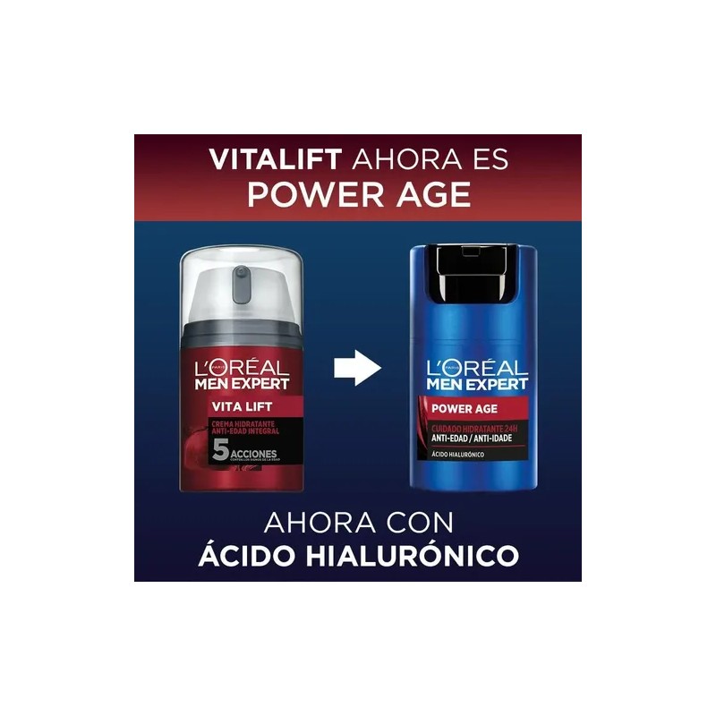 2 Crema Anti Arrugas Facial Men Expert Power Age Loréal