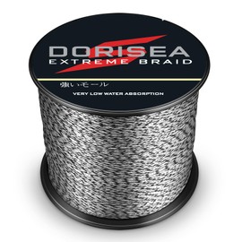 Dorisea Extreme Braid 100% Pe Multi-Color(Black&White) Braided Fishing Line 109Yards-2187Yards 6-550Lb Test Fishing Wire Fishing String Incredible Superline (500m/547Yards 70lb/0.44mm)