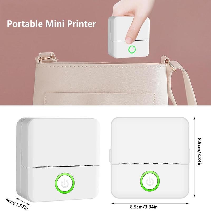 Portable Mini Printer, 1 Set USB Wireless Mini Sticker Printer
