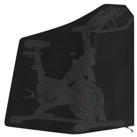 TOCCOOL Stationary Bike Cover Waterproof Outdoor - Waterproof Dustproof for Indoor/Outdoor Exercise Bikes, Upright Exercise Bike Cover Compatible with MERACH/YOSUDA(Black)