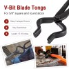 Unbranded Knife Making Tongs Set Tools Blacksmith Bladesmith Tong Vise