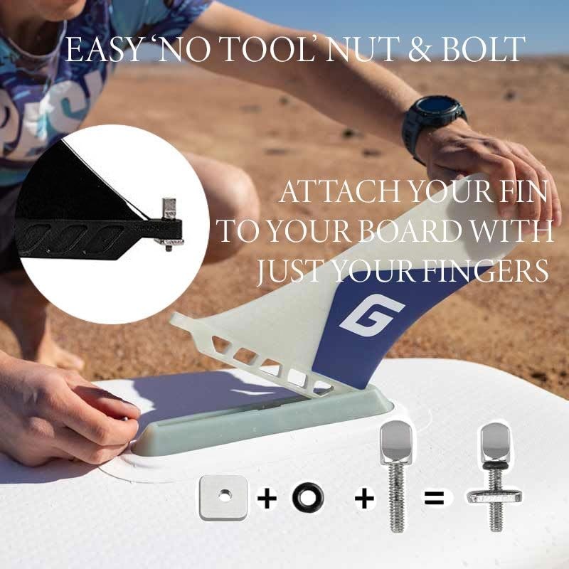 Riding not Hiding 8 inch Dolphin Shaped Fin For Paddleboard,