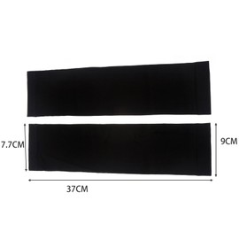 CINECE Arm Cover, Cold Sensitive Effect, Sweat Absorbent, Quick Drying, Anti-slip, UV Protection, Sunscreen Cover, UV Protection, For Sports Activities, No LOGO Black + White