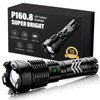 Sinvimes Rechargeable Flashlights High Lumens, XHP160.8 Powerful Tactical Flashlight with