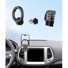 MaserWeller Car Phone Holder for Jeep Compass 2017-2020 Accessories, 360° Rotation Phone Mount Compatible with MagSafe, Cell Phone Holder Does Not Affect Air Vent