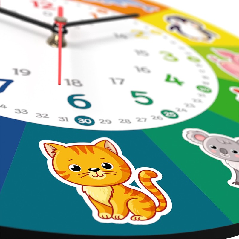Cander Berlin MNU 7930 T Children's Wall Clock Silent 30.5