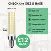 YBeiLeand E12 Led Bulb, 6pcs 12W LED Candelabra Bulbs 100w
