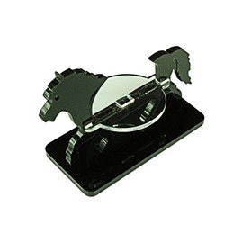 LITKO Pony Character Mount | Small Horse | Role Playing Games | Compatible with Dungeons & Dragons and Pathfinder Games (25x50mm Rectangular Base, Black)