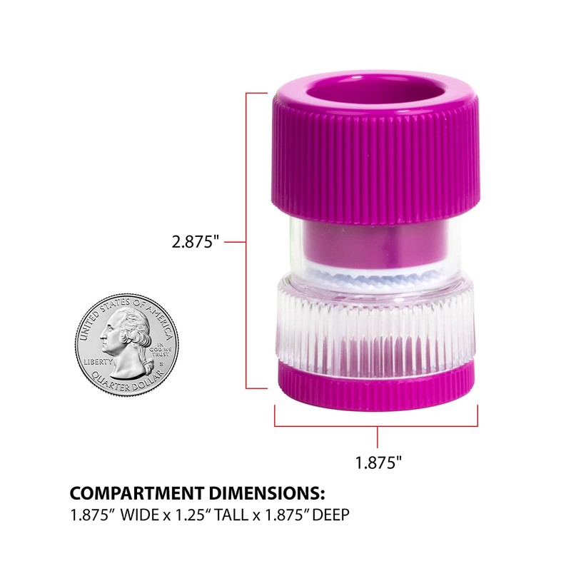 EZY DOSE Crushes Pills, Vitamins, Tablets, Storage Compartment, Removable Drinking