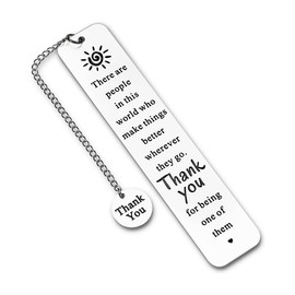 Thank You Bookmarks Gifts for Women Men Farewell Going Away Gift Bookmark for Boss Volunteers Retirement Gifts for Staff Social Workers Leader Appreciation Gifts for Coworkers