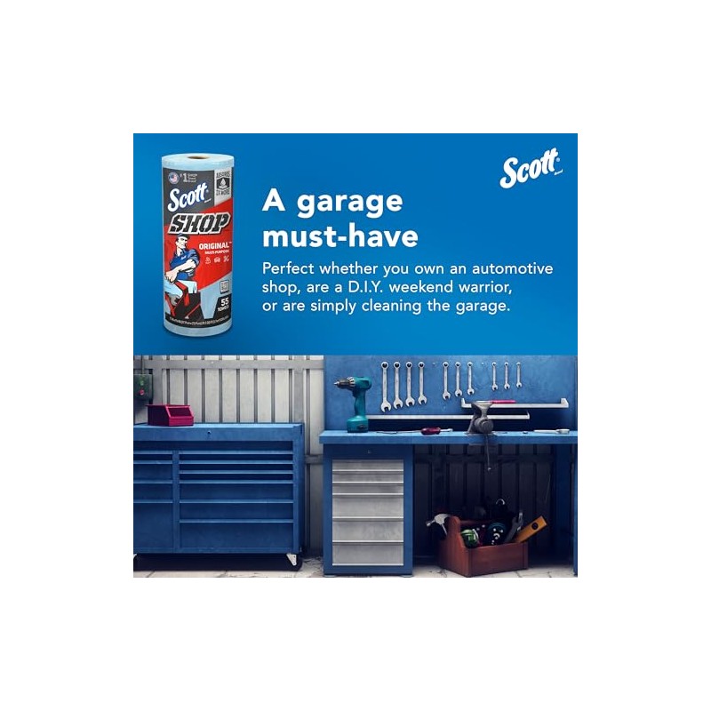 Scott 75130 - Pack de 55 toallas multiuso