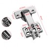 JZK 4PCS 90 Degree Corner Cabinet Hinges, 90° Opening Corner