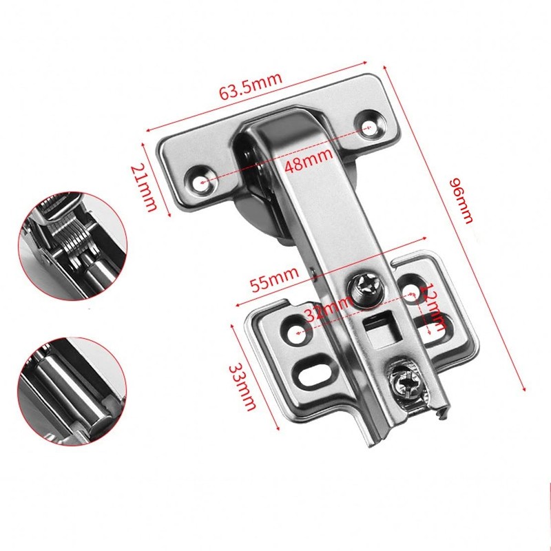 JZK 4PCS 90 Degree Corner Cabinet Hinges, 90° Opening Corner