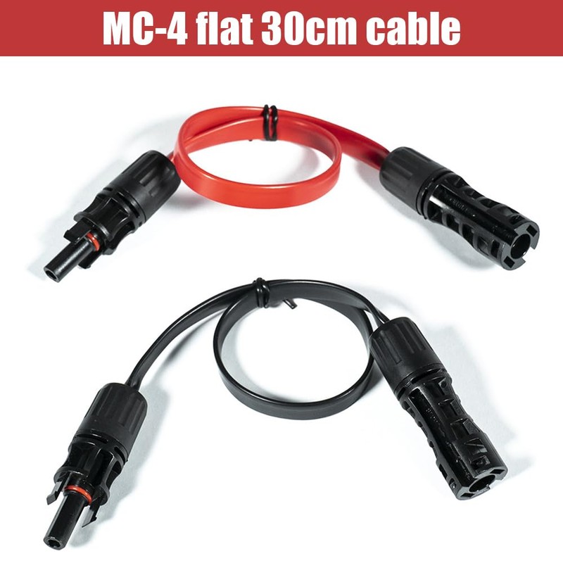 Riisoyu Pack of 2 Solar Cable Window Feed-Through MC4 Compatible