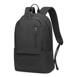 DTGN Travel Backpack Laptop Backpack, 20L Casual Daypack W/Luggage Strap, Nylon Weekender Bag Carry on Flight Approved Water Resistant Lightweight for Men Women, Black