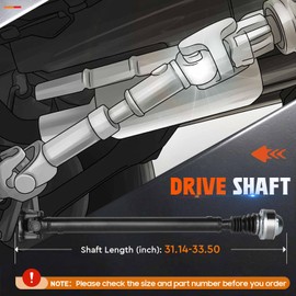 Front Drive Shaft Propeller Shaft Driveshaft Assembly fits for Dodge Nitro V6 4.0L 2007 2008 2009 2010 2011, 4WD Replace Part#: for 938-308, 52853364AB, 52853364AC, 52853364AD