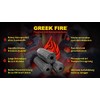 Greek Fire charcoal briquettes