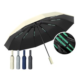xppe (2024 12 Double Ribs, High Wind) Large Folding Umbrella, Double Ribs, One-Touch Automatic Opening/Closing, Men's Umbrella, UV Protection, UV Protection, Light Blocking, Heat Blocking, High Water
