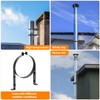 8 Inch Chimney Pipe Support Bracket, Adjustable Vent Wall Strap,