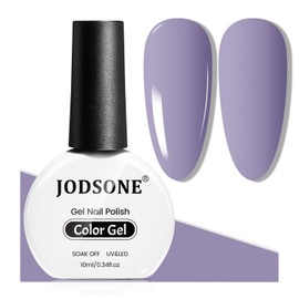 JODSONE Muted Purple Gel Nail Polish 10ml Soak Off LED Nail Polish Muted Purple Nail Color Salon Quality Long-Lasting Low Odor Need U V Lamp Curing