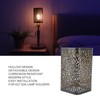 Lamp Shade Wrought Iron Hollow Design Modern Style Detachable Table