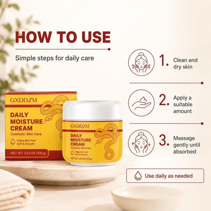 Crema Hidratante Diaria para el Cuidado de la Piel, 100
