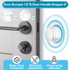 10 Packs Clear Rubber Door Bumpers (4 Pcs Door Bumper