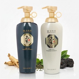 Daeng Gi Meo Ri - Ki Gold Energizing Set - Korean Herbal Shampoo & Treatment for Revitalized Scalp and Hair (500ml / 16.9 fl oz)