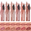 LANGMANNI 12Pcs Sculpting Matte Velvet Lip Set,Nude Colors Sculpting Kit|