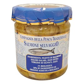 Compagnia della pesca tradizionale, Filetti di branzino in olio extra vergine di oliva bio, 200g