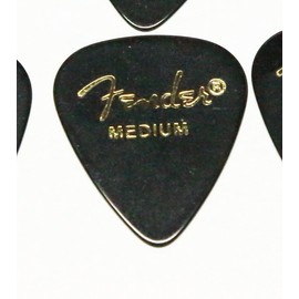 Fender Picks x 10 Teardrop MEDIUM-BLK