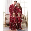SOLOYEE Family Christmas Pyjamas Set Matching Family Button Up Pyjamas,