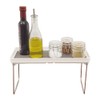 Home Basics Foldable Rubber Lined Plastic Kitchen Organizer Rack (1)