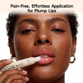 YouthVibe 5% Volufiline Lip Serum & Gloss, Hydrating Lip Care with Shea Butter, Collagen, Peptide & PDRN - Fuller-Looking Lips Over Time, No Burning or Tingling, Non-Sticky Essence - Clear