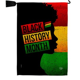 African History Month Garden Flag Set Mailbox Hanger Black Lives Matter BLMCelebrates Americans Heritage Small Decorative Gift Yard House Banner Double-Sided Made In USA 13 X 18.5