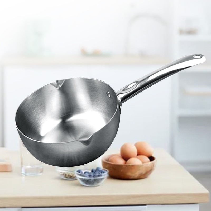 Stainless Steel Butter Warmer Pan Multifunctional Prevent Stick Milk Warmer