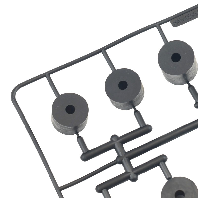 Hawkeng 4mm (M4) Medium Hard Rubber Spacers Standoff Washers (12