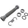KLHCDUO Flexible Sink Drain, Hose,1-1/2 "Drain Universal Adjustable P-Trap for