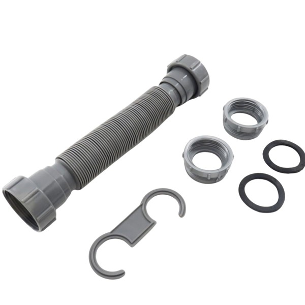 KLHCDUO Flexible Sink Drain, Hose,1-1/2 "Drain Universal Adjustable P-Trap for