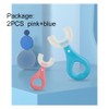 claiol 2 Pcs U-Shaped Kids Toothbrush, Premium Soft Manual Training