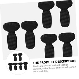 PACKOVE 3 Pairs Self Adhesive Heelpiece Protectors for High Heels and Shoes Thickened Sponge Heel Cushion Pads Wear Relief Stickers for Foot Comfort and Slip Prevention