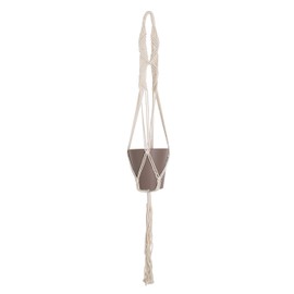 Artevasi Macrame Plant Hanger, Cotton, White