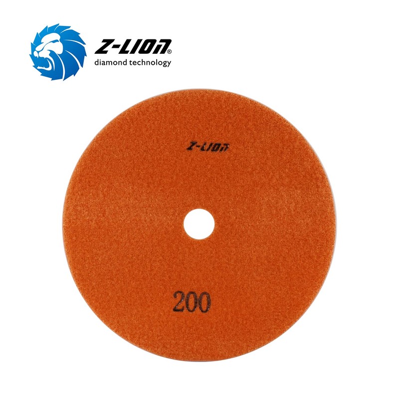 Z-Lion 7 Inches Diamond Polishing Pads Electroplated Grit 200 Professional