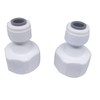 2pcs 1/2" Female Thread to 1/4" Tube Quick Connect Push