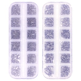 Mini Skater 1650Pcs Eyeglass Sunglass Spectacles Watch Tiny Screws Eye Sun Glasses Watches Repair Tool Kit, 23 Size