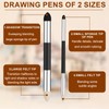 2pcs Artist Blending Sponge Pen, Double-Headed Pastel Blending Pen Sketch