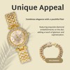 Halukakah Diamonds Gold Watch Iced Out for Girl Teens Kids